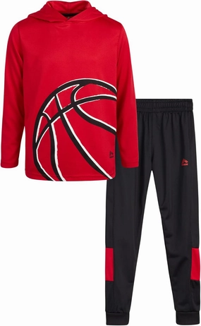 RBX Boys' Jogger Set - 2-Piece Thermal Sports Hoodie and Tricot Joggers (Size: 8-12)