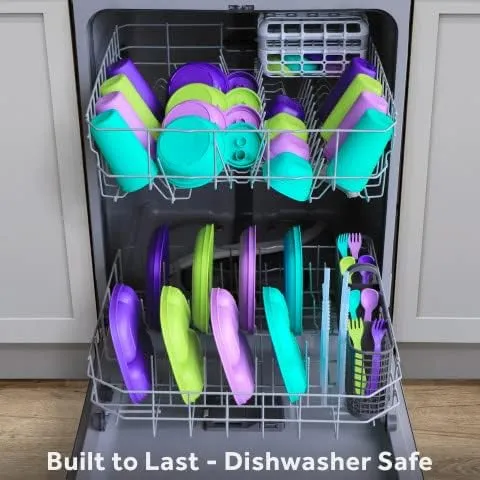 Re-Play 12 Oz. Toddler Bowls for Snack and Everyday Dining - Dishwasher and Microwave Safe - Made in USA - Set of 4-5.75" x 5.75" x 2" - Mermaid