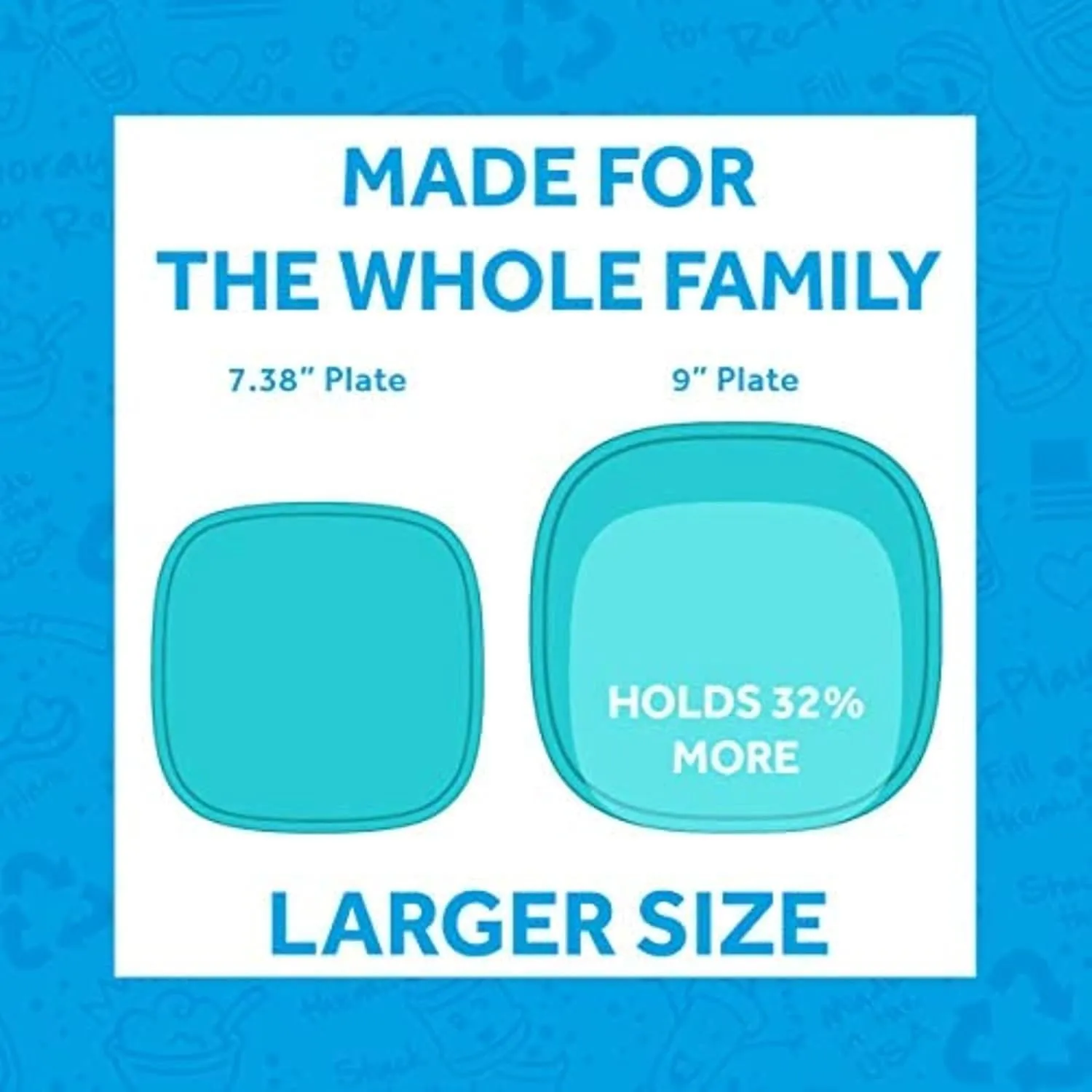 Re-Play Made in USA Recycled Products, Set of 4 (9" Heavy Duty Dining Plate, Yellow) Great for Outdoor, Camping, Party, Tailgating or Everyday Dining
