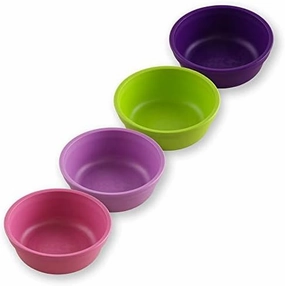 Re-Play 12 Oz. Toddler Bowls for Snack and Everyday Dining - Dishwasher and Microwave Safe - Made in USA - Set of 3-5.75" x 5.75" x 2" - Butterfly