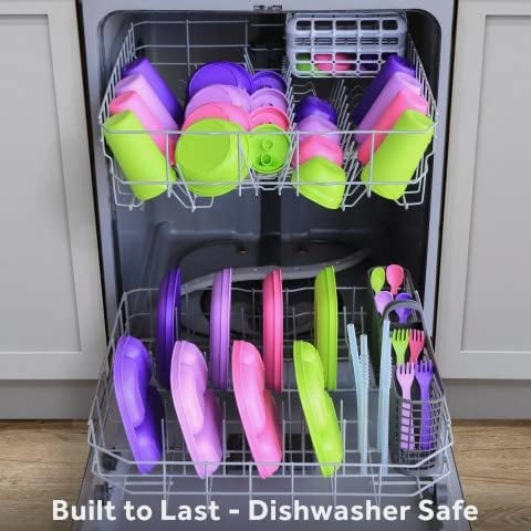 Re-Play 12 Oz. Toddler Bowls for Snack and Everyday Dining - Dishwasher and Microwave Safe - Made in USA - Set of 3-5.75" x 5.75" x 2" - Butterfly