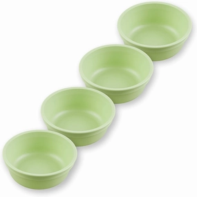 Re-Play 12 Oz. Toddler Bowls for Snack and Everyday Dining - Dishwasher and Microwave Safe - Made in USA - Set of 4-4.9" x 4.9" x 1.8" Leaf