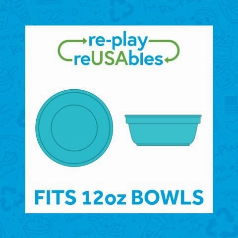 Re-Play 12 Oz. Toddler Bowls for Snack and Everyday Dining - Dishwasher and Microwave Safe - Made in USA - Set of 4-5.75" x 5.75" x 2" - Cactus Flower