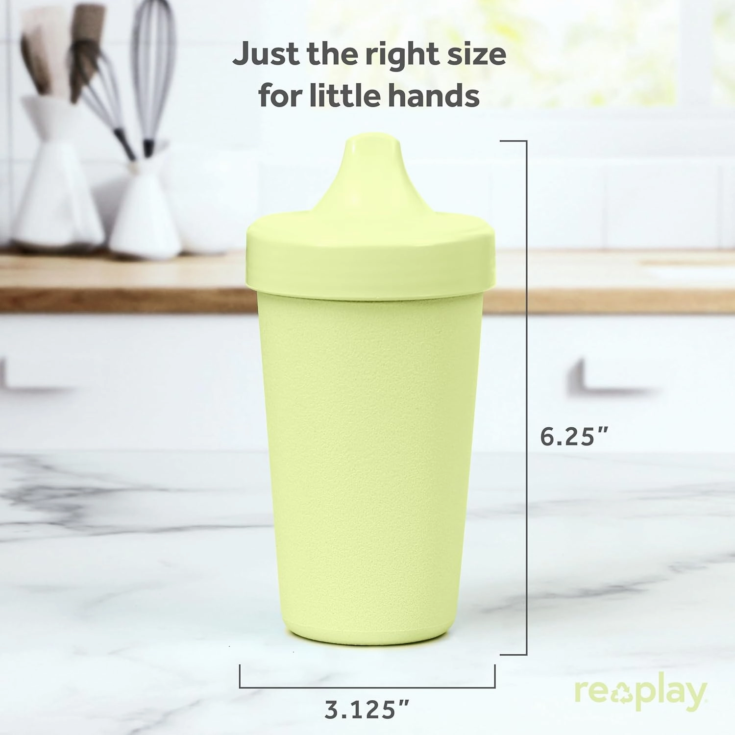 Re-Play Sippy Cups for Toddlers - 10 Oz. Reusable Spill Proof Cups for Kids, Dishwasher/Microwave Safe - Made in USA - Set of 4-3.13" x 6.25" - Desert Roses