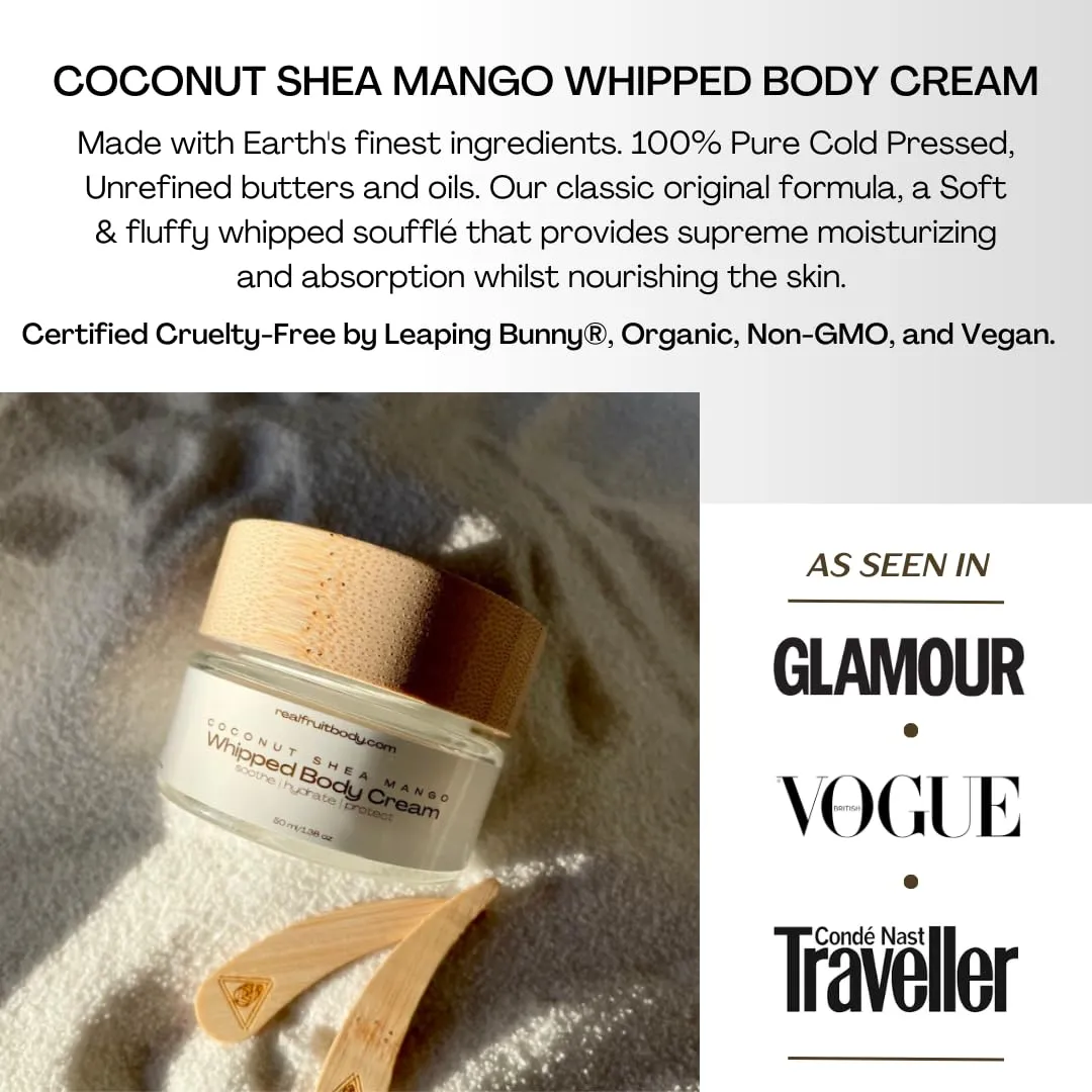 Real Fruit Body® Coconut Shea Mango Whipped Body Cream - 3.38 Ounce | 100ml