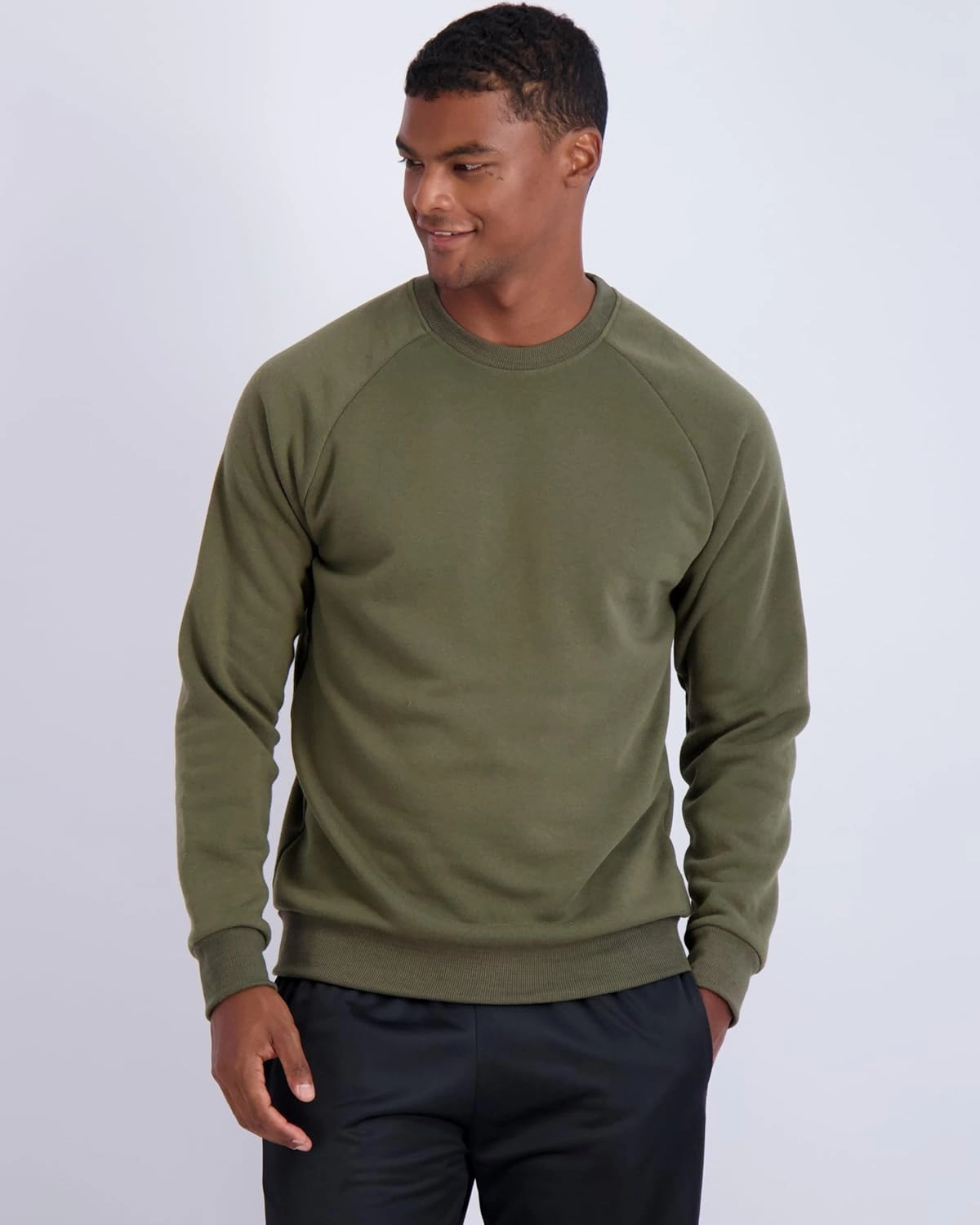 Real Essentials 3 Pack: Men's Soft Plush Fleece Crewneck Sweatshirt - Athletic Pullover Sweater (Available In Big & Tall)