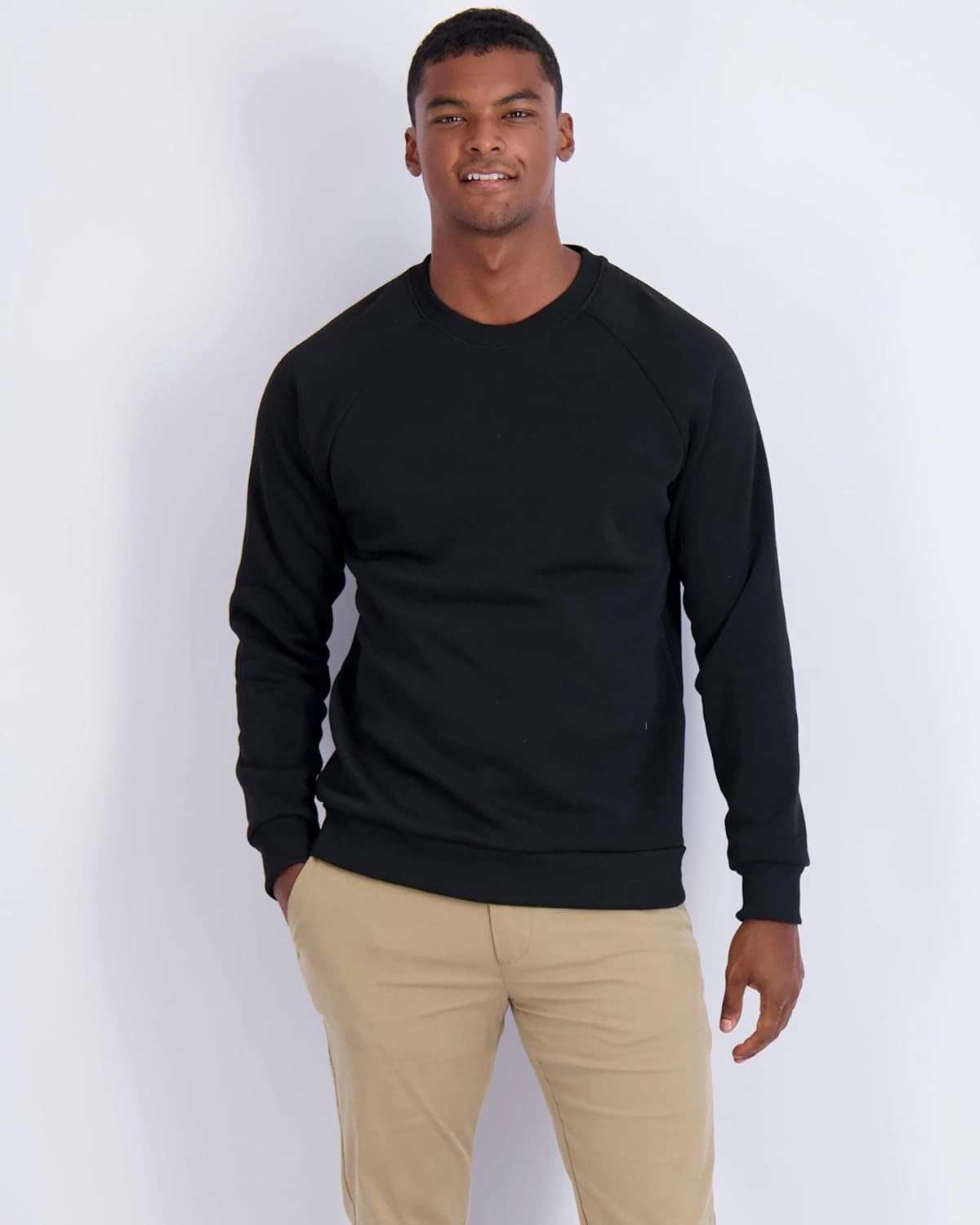 Real Essentials 3 Pack: Men's Soft Plush Fleece Crewneck Sweatshirt - Athletic Pullover Sweater (Available In Big & Tall)