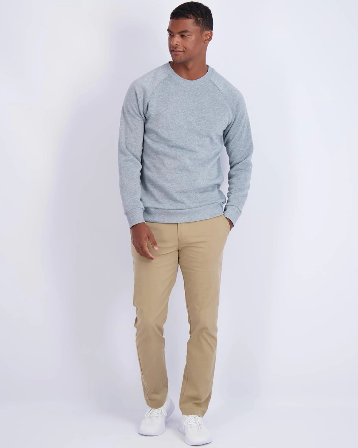 Real Essentials 3 Pack: Men's Soft Plush Fleece Crewneck Sweatshirt - Athletic Pullover Sweater (Available In Big & Tall)