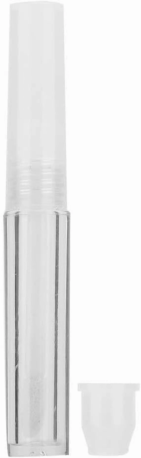Refillable Lip Gloss Bottle, Empty Lip Gloss Tube, 50pcs 1.3ml Transparent Lip Oil Container, DIY Makeup Tool with Soft Brush, for Lip Gloss, Lip Oil, Lip Dye Fluid, and Home Use
