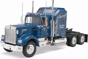 Revell 85-1507 Kenworth 900 Aerodyne Tractor 1:25 Scale 115-Piece Skill Level 4 Model Building Truck Kit, Blue, 12 years old and up