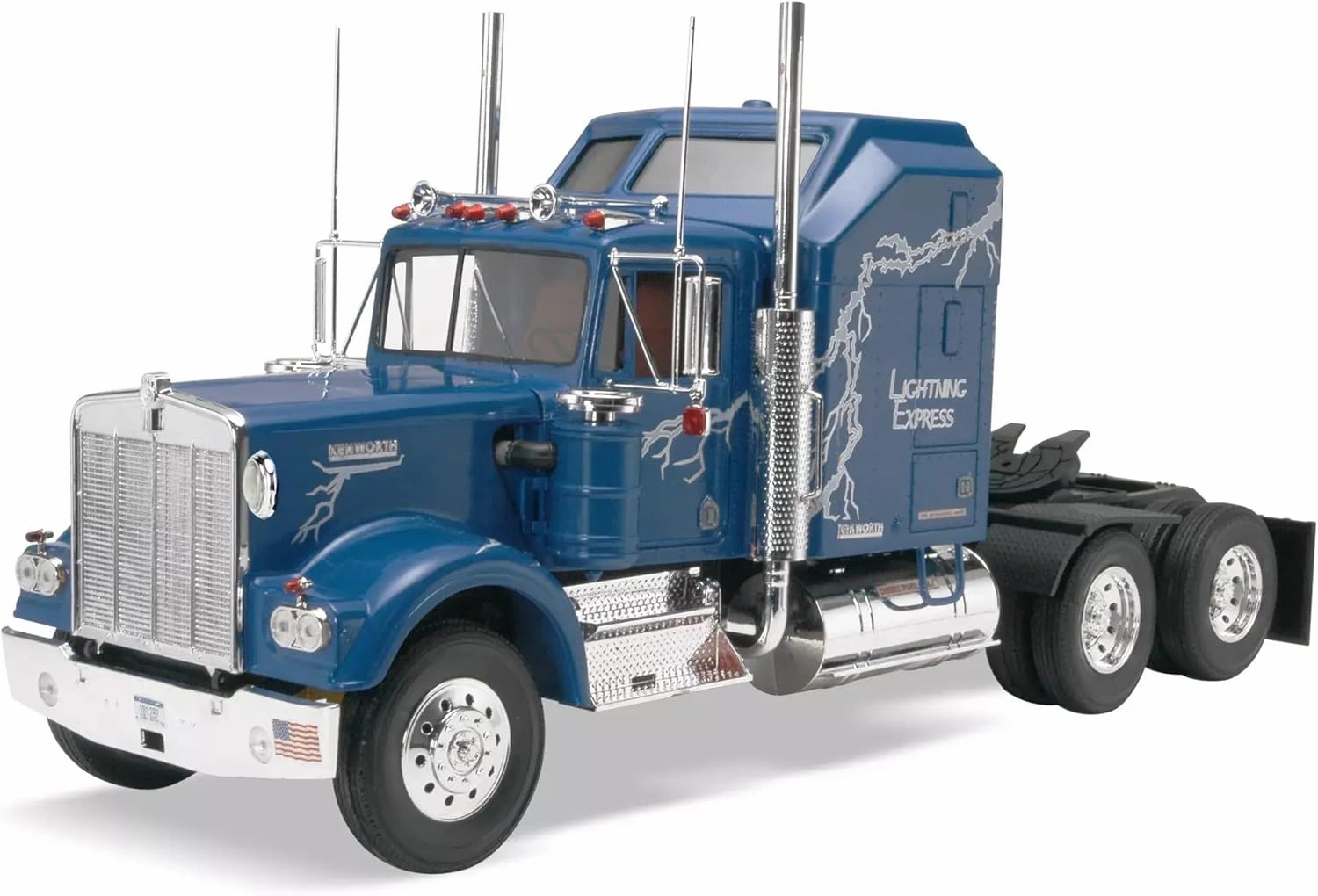 Revell 85-1507 Kenworth 900 Aerodyne Tractor 1:25 Scale 115-Piece Skill Level 4 Model Building Truck Kit, Blue, 12 years old and up