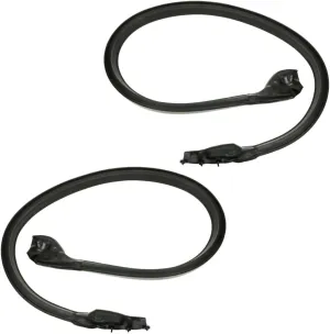 Roofrail Molded Rubber Weatherstrip Seals Set Pair Roof Side Rail Seal Kit-Type for Chevy for El Camino Custom 1973-1974 & Base/SS 1973-1977 & Classic 1975-1977 5019-E_RR Easy to install