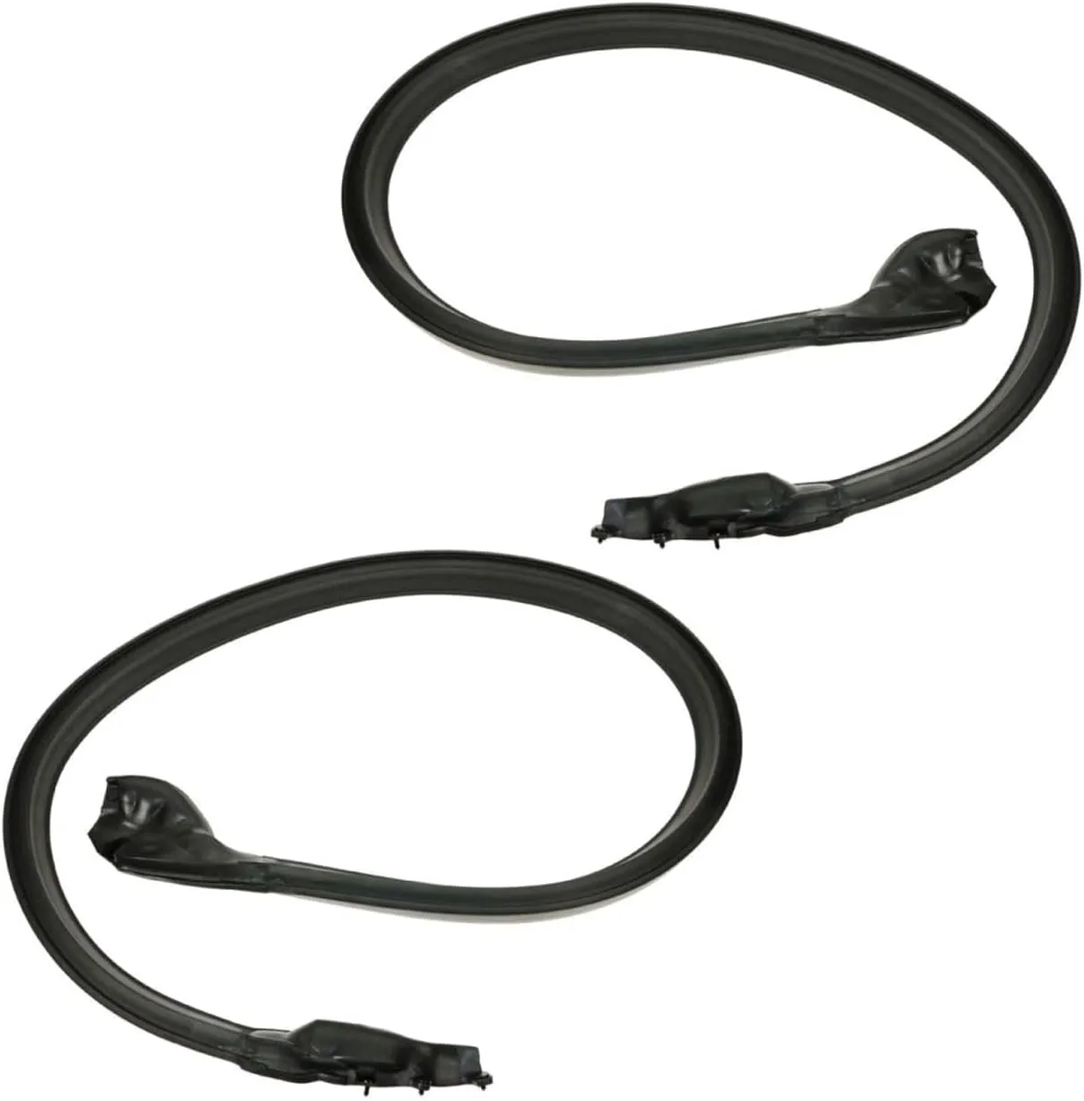 Roofrail Molded Rubber Weatherstrip Seals Set Pair Roof Side Rail Seal Kit-Type for Chevy for El Camino Custom 1973-1974 & Base/SS 1973-1977 & Classic 1975-1977 5019-E_RR