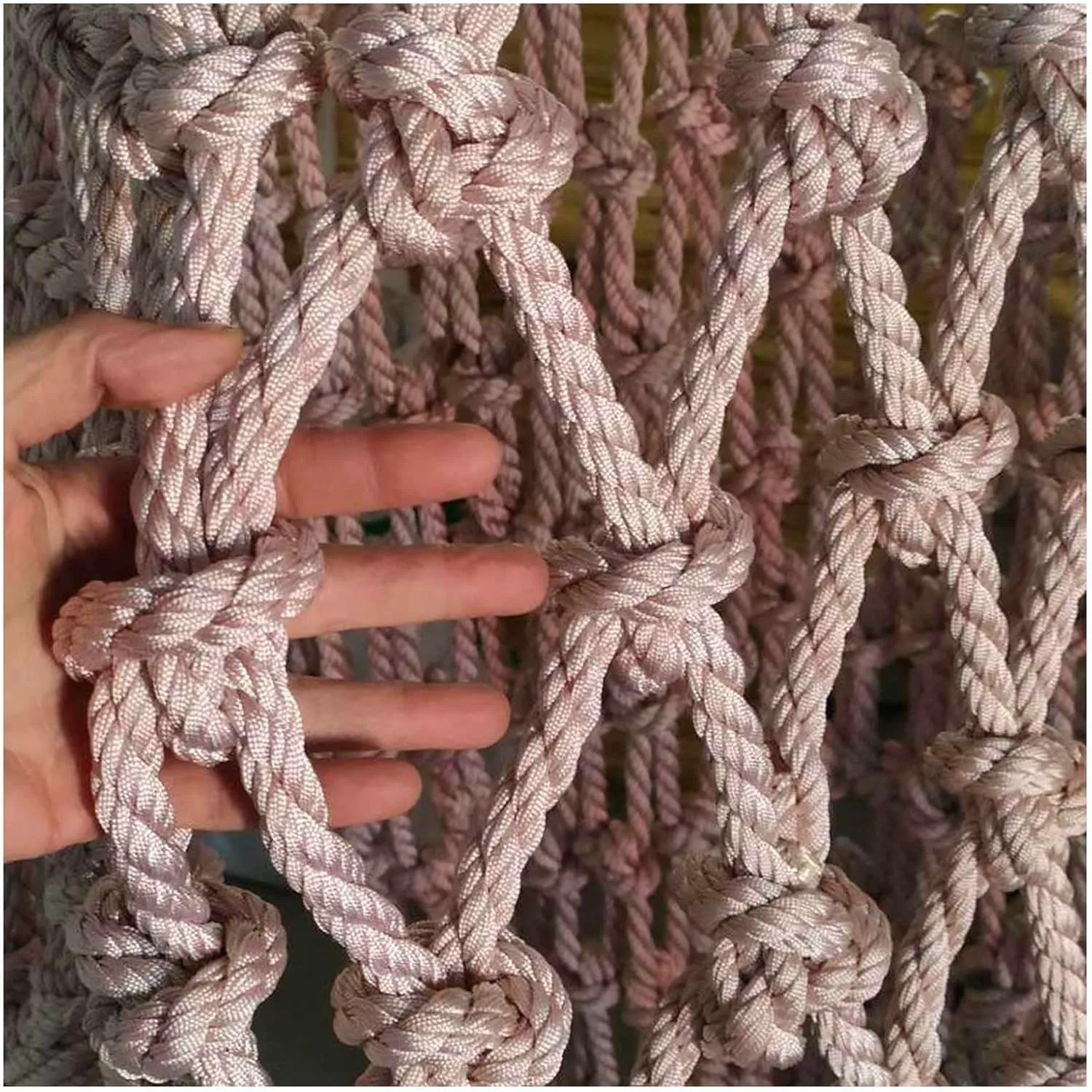 Rope Netting Climbing Cargo Net,Cargo Net for Kids Climbing Playground Kids Outdoor Climb Safety Large Netting Heavy Duty Child Rock Ladder Wall Hammock,2MX4M(6.6X13.2FT)