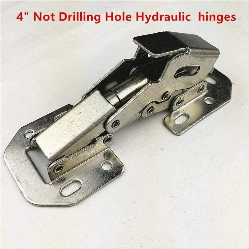 Rynx | 90 Degree No Drill Hole Cabinet Hinge Hydraulic Cabinet Door Hinges Soft Close Furniture Hinges Hardware