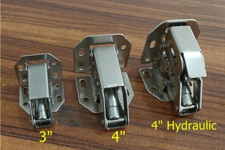 Rynx | 90 Degree No Drill Hole Cabinet Hinge Hydraulic Cabinet Door Hinges Soft Close Furniture Hinges Hardware