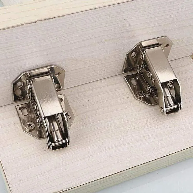 Rynx | 90 Degree No Drill Hole Cabinet Hinge Hydraulic Cabinet Door Hinges Soft Close Furniture Hinges Hardware