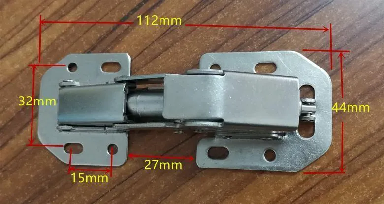 Rynx | 90 Degree No Drill Hole Cabinet Hinge Hydraulic Cabinet Door Hinges Soft Close Furniture Hinges Hardware