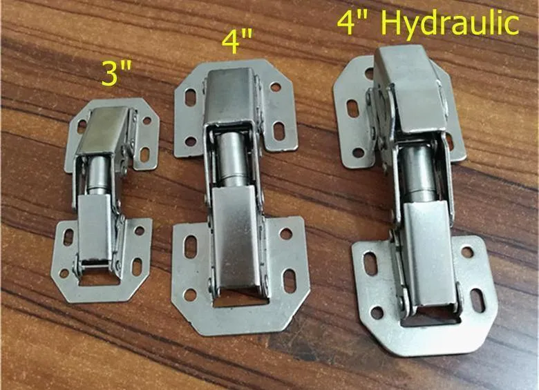 Rynx | 90 Degree No Drill Hole Cabinet Hinge Hydraulic Cabinet Door Hinges Soft Close Furniture Hinges Hardware