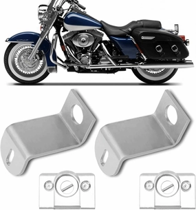 Saddle Bag Mounting Bracket & Stud Receptacle for 1995-2005 Harley/Electra Glide/Road Glide/Road King/Tour Glide, Replace# 90801-95 (Saddlebag Bracket Mount & Stud)