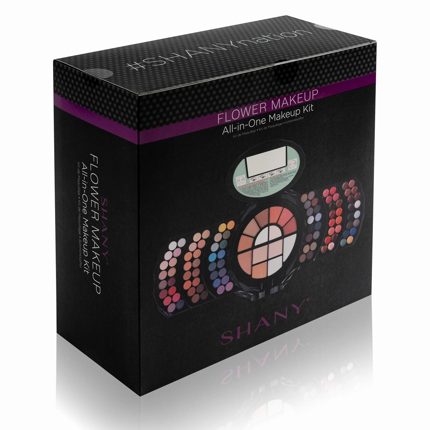 SHANY All In One FLOWERS Makeup Set - Ultimate Fancy Makeup Kit - Eyeshadows, Lip colors, Face Powders, Highlighters, and Blushes.