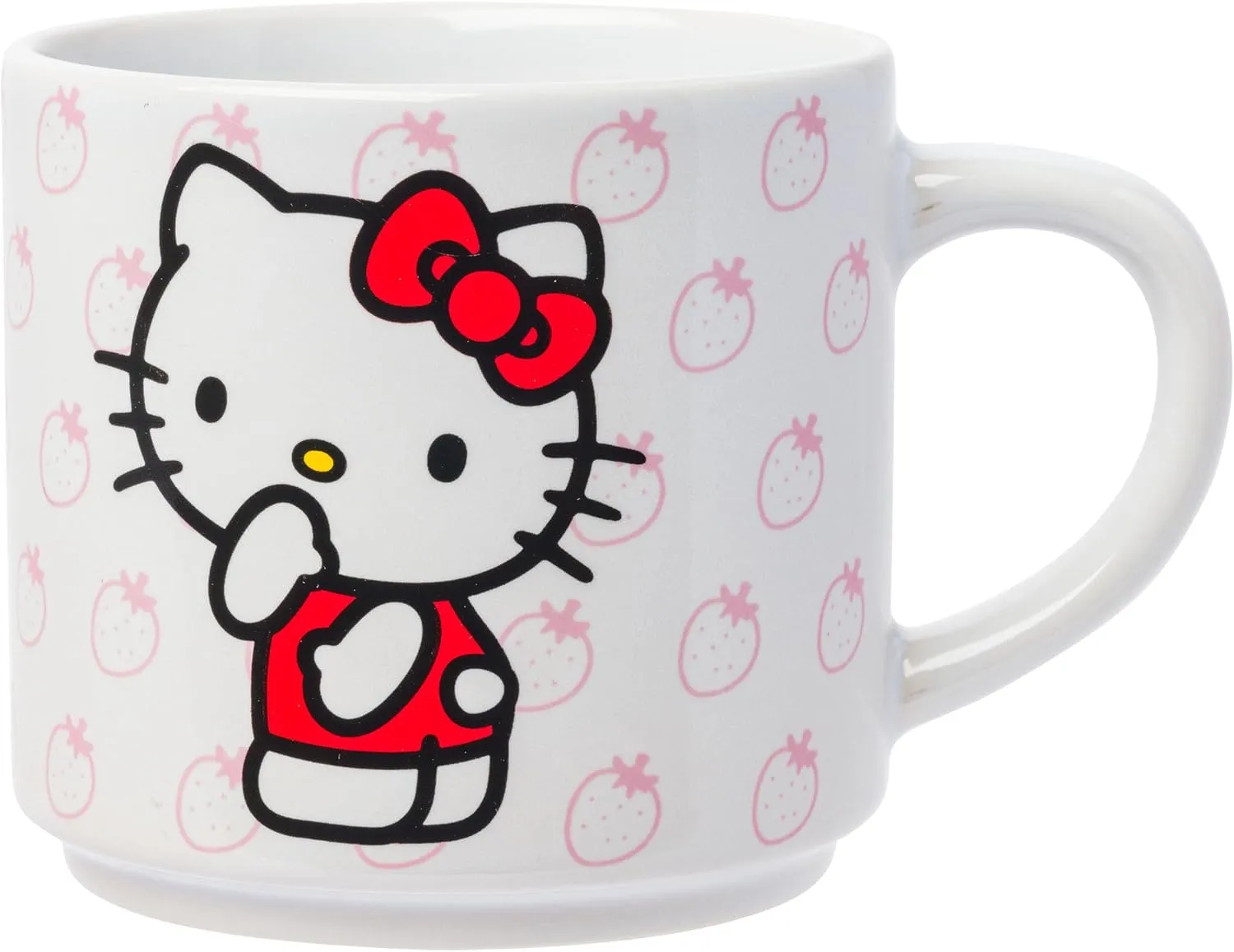 Silver Buffalo Sanrio Hello Kitty Poses 4pc Ceramic Mug Stack Set, 10 Ounces