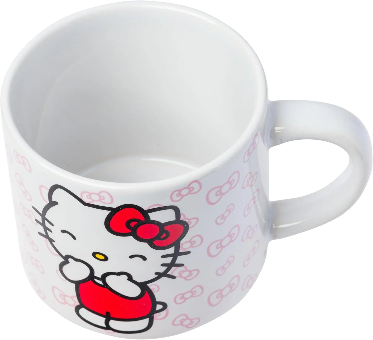 Silver Buffalo Sanrio Hello Kitty Poses 4pc Ceramic Mug Stack Set, 10 Ounces