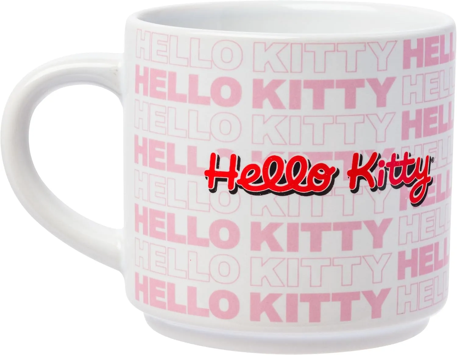 Silver Buffalo Sanrio Hello Kitty Poses 4pc Ceramic Mug Stack Set, 10 Ounces
