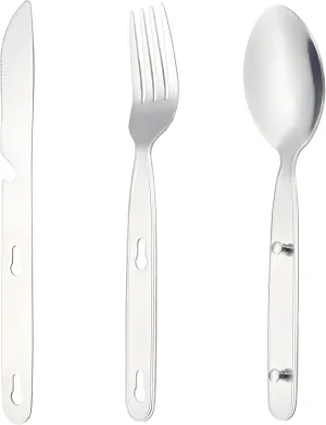 Silverware Flatware Cutlery Set, 3/12/18/24/30/36 Pieces Of Stackable Knives, Forks And Spoons, Three-in-one Stainless Steel Tableware, Portable, Removable And Foldable Outdoor Picnic Multi-