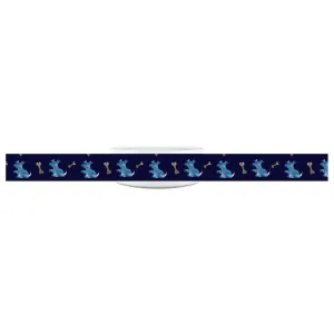 Simple Dog and Bone Pattern Pet Bowl (Dark Blue)