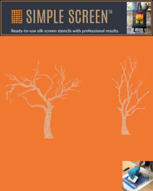 Simple Screens 2.0 -Bare Branches Design 1 Ready-to-Use Screen Printing Stencils