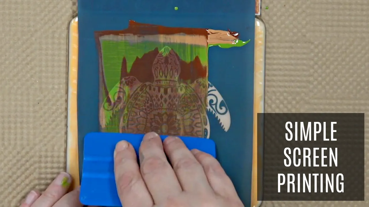 Simple Screens 2.0 - Inside Leaves Powder or Enamel Simple Screen - Use as Powder Stencil or Silkscreen
