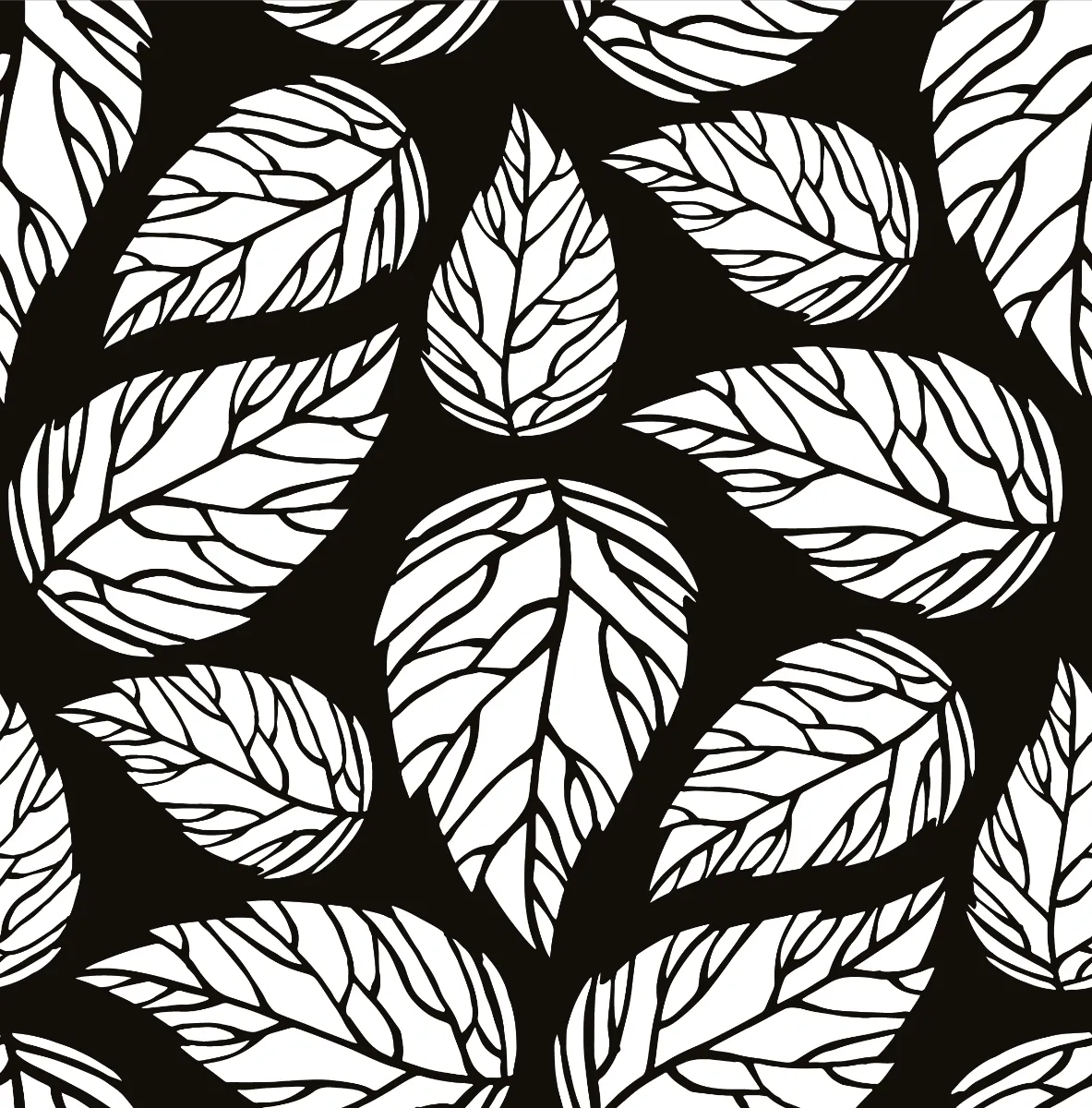 Simple Screens 2.0 - Inside Leaves Powder or Enamel Simple Screen - Use as Powder Stencil or Silkscreen