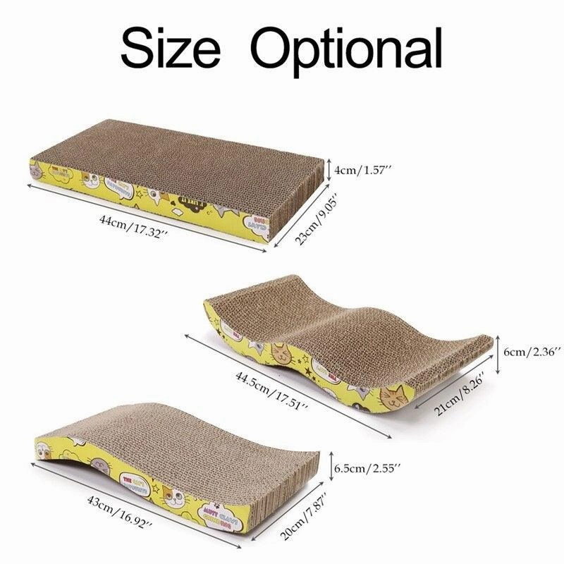 Simple Scratching Board with Catnip for Cats