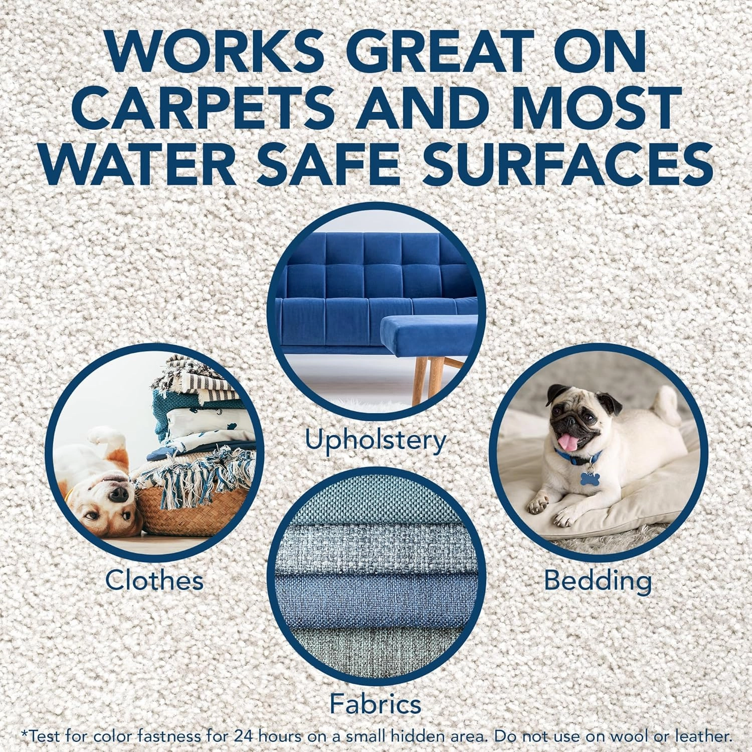 Simple Solution Stain and Odor Eliminator Spray for Dogs & Cats, Enzyme Cleaner With 2X Pro-Bacteria Cleaning Power, Strong Smell Remover for Carpets, Upholstery & Floors, 1 Gallon
