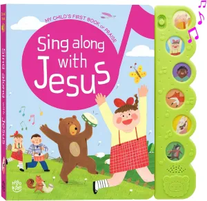 Sing Along with Jesus Christian Sound Books for Kids - 6 Bible Songs - Christening, Baptism Gifts for Boys and Girls - Religious Toys, Interactive Music Books for Toddlers - Baby Dedication
