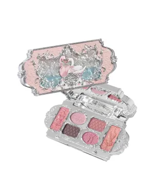 Six-Color Makeup Palette,Eyeshadow,Blush,Highlighting & Contour All-in-One Face Makeup Palette with 4 Matte 2 Shimmer Neutral Shades (03 Pink Swan)