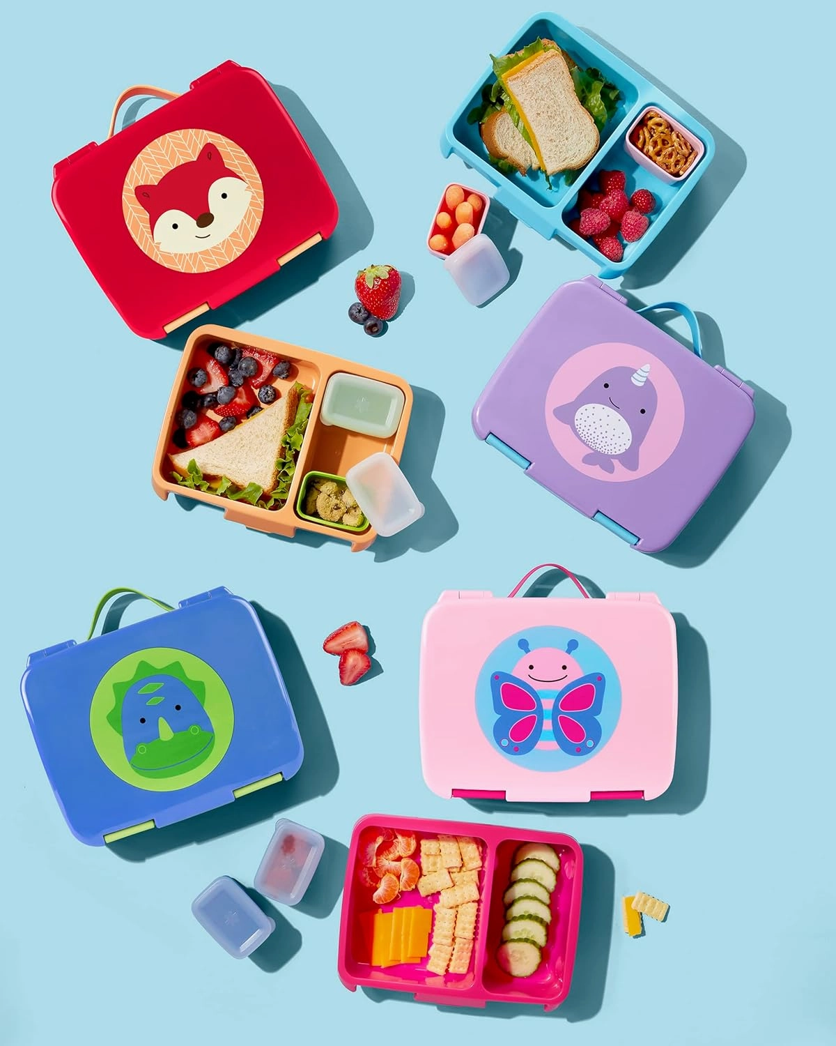 Skip Hop Kids Bento Lunch Box, Ages 3 , Zoo Butterfly