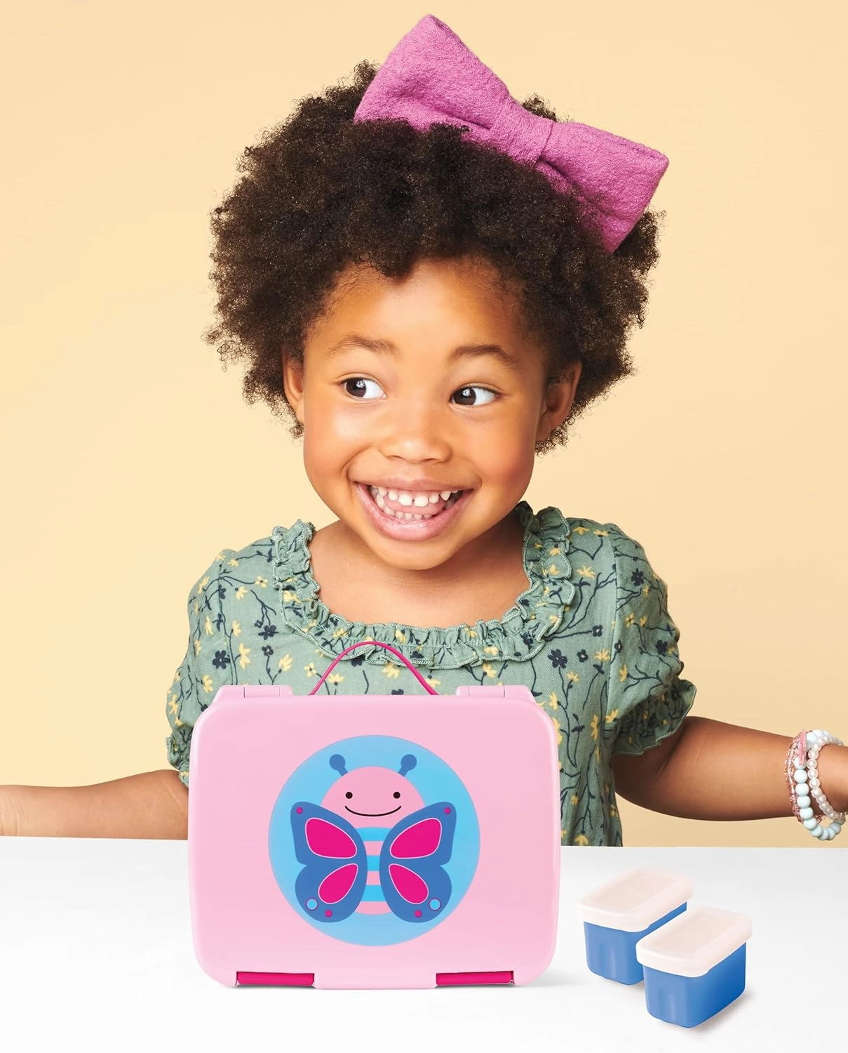 Skip Hop Kids Bento Lunch Box, Ages 3 , Zoo Butterfly