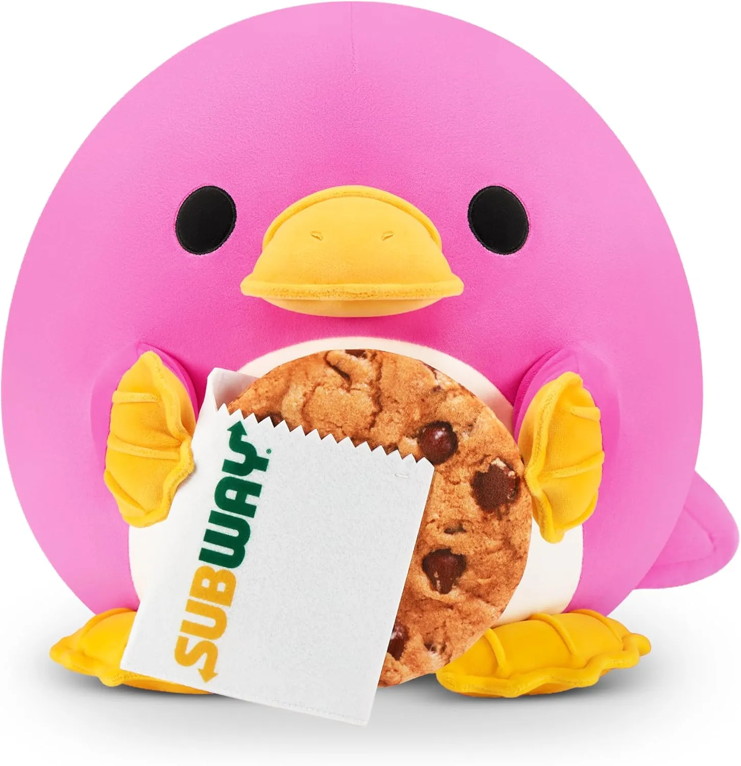 Snackles Series 2 Platypus & Subway 14 Inch Plush by ZURU, Ultra Soft Plush, Collectible Plush with Real Licensed Brands, Stuffed Animal, Giftable