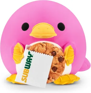 Snackles Series 2 Platypus & Subway 14 Inch Plush by ZURU, Ultra Soft Plush, Collectible Plush with Real Licensed Brands, Stuffed Animal, Giftable