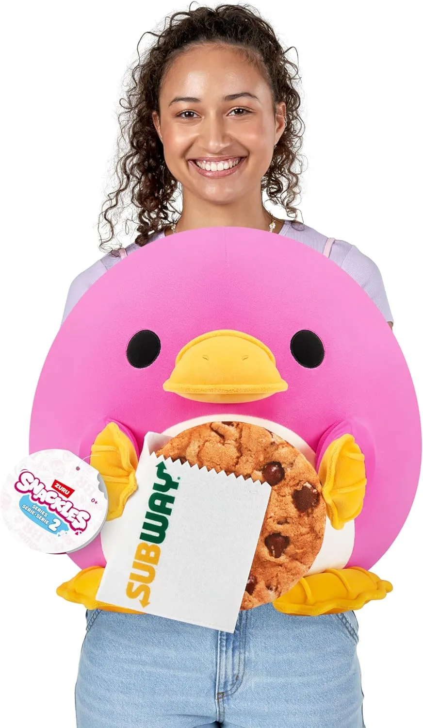 Snackles Series 2 Platypus & Subway 14 Inch Plush by ZURU, Ultra Soft Plush, Collectible Plush with Real Licensed Brands, Stuffed Animal, Giftable