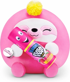 Snackles (Push Pop) Sloth Super Sized 14 inch Plush by ZURU, Ultra Soft Plush, Collectible Plush with Real Licensed Brands, Stuffed Animal