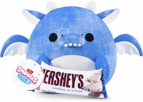 Snackles Series 2 16-inch by ZURU Cuddly Squishy Comfort 16-inch Plush with Licensed Snack Brand Accessory (Dragon&Hershey Cookie n Cream)