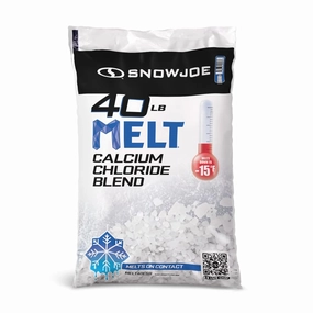 Snow Joe Calcium Chloride Blend Snow & Ice Melt, Fast-Acting Pellet-Form Deicer, 40 lb - Pet-Friendly Melter for Driveways, Roofs, Sidewalks & Stairs, Non-Tracking & Easy-Pour Pellets