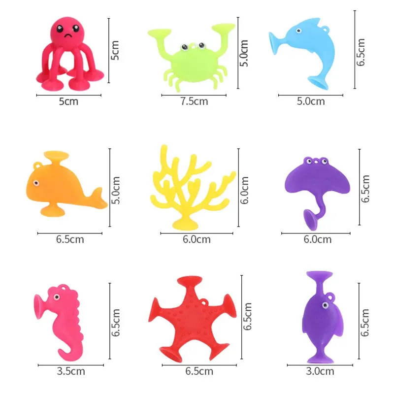 Soft Silicone Suction Cup Building Blocks