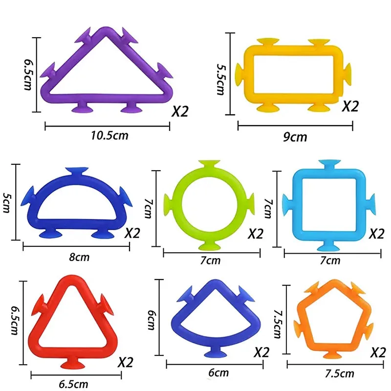 Soft Silicone Suction Cup Building Blocks