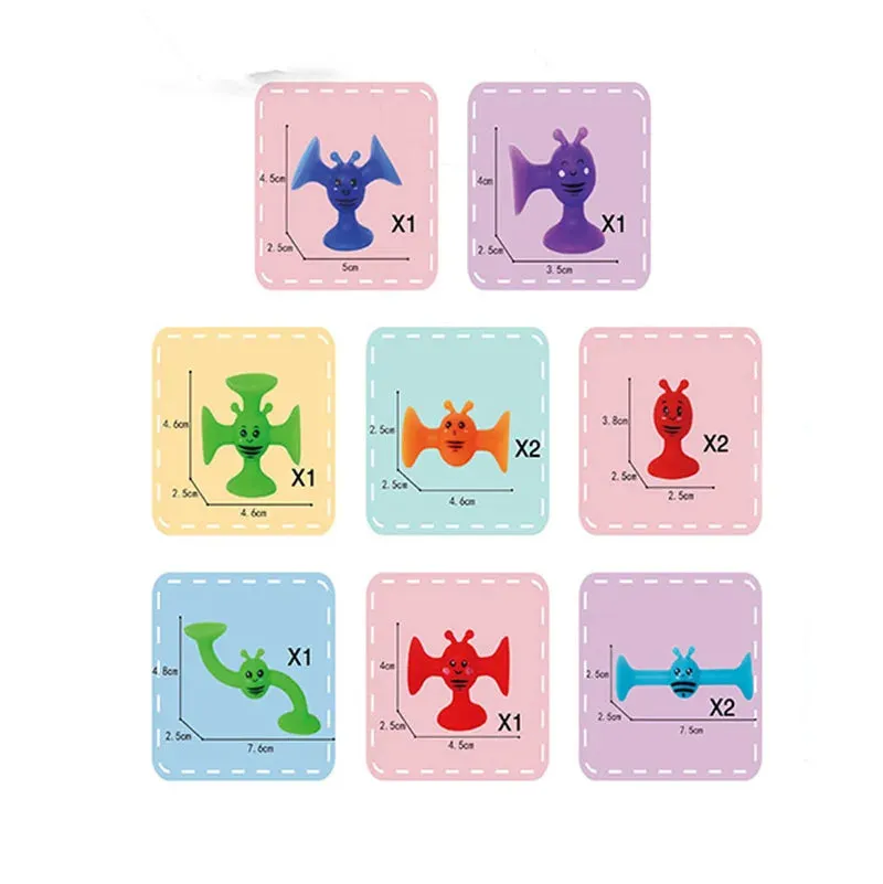 Soft Silicone Suction Cup Building Blocks