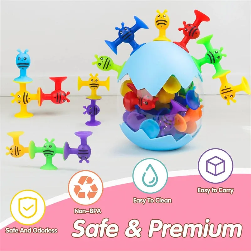 Soft Silicone Suction Cup Building Blocks