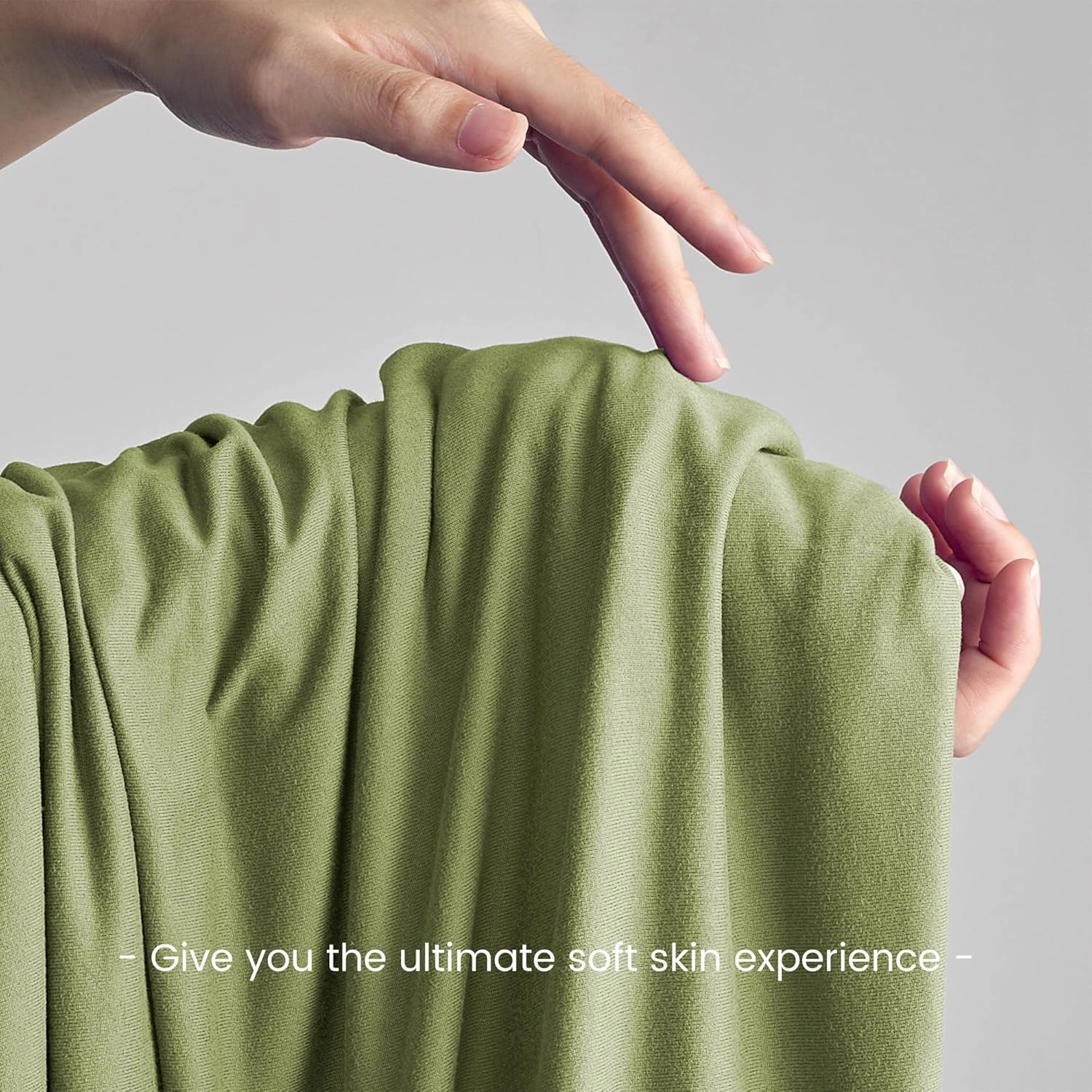 Sonive Twin/Twin XL Duvet Cover Set, Jersey Knit 3 Pieces Bedding Comforter Sets 1 Duvet Cover with 2 Pillow Shams, Breathable Comforter Cover wiht 8 Corner Ties, Super Soft Duvet Cover Green